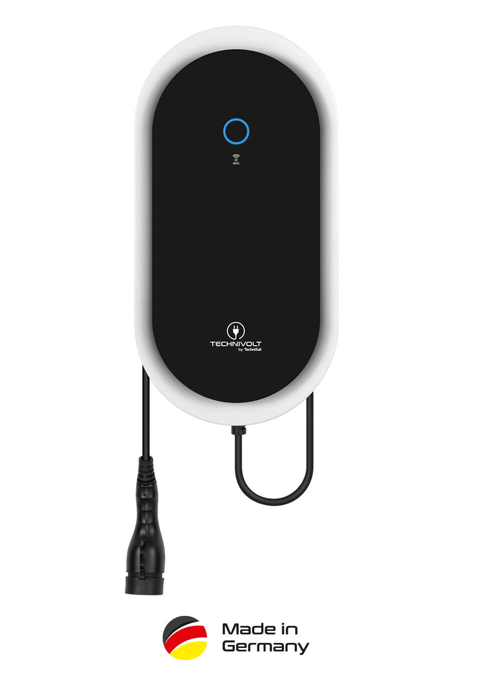 TECHNIVOLT 1100:11 kW charging station with permanently connected charging cable according to IEC 62196-2 type 2